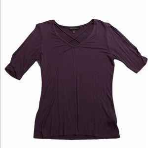 Rock & Republic Women’s Peep Sleeves Top